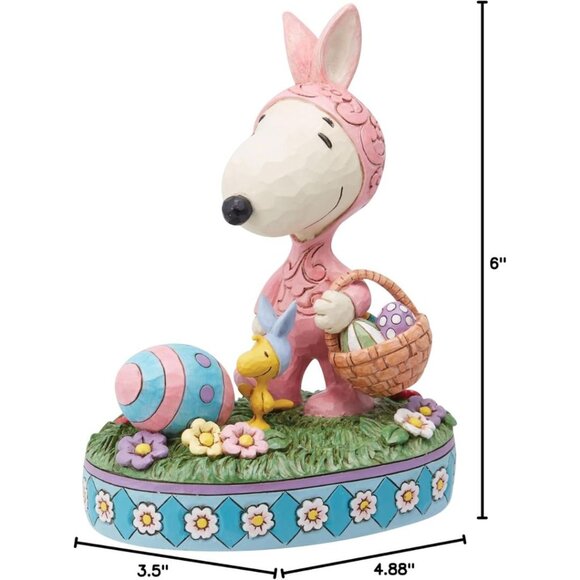 Enesco Peanuts by Jim Shore Snoopy and Woodstock Easter Bunnies Figurine, NIB - Picture 8 of 8